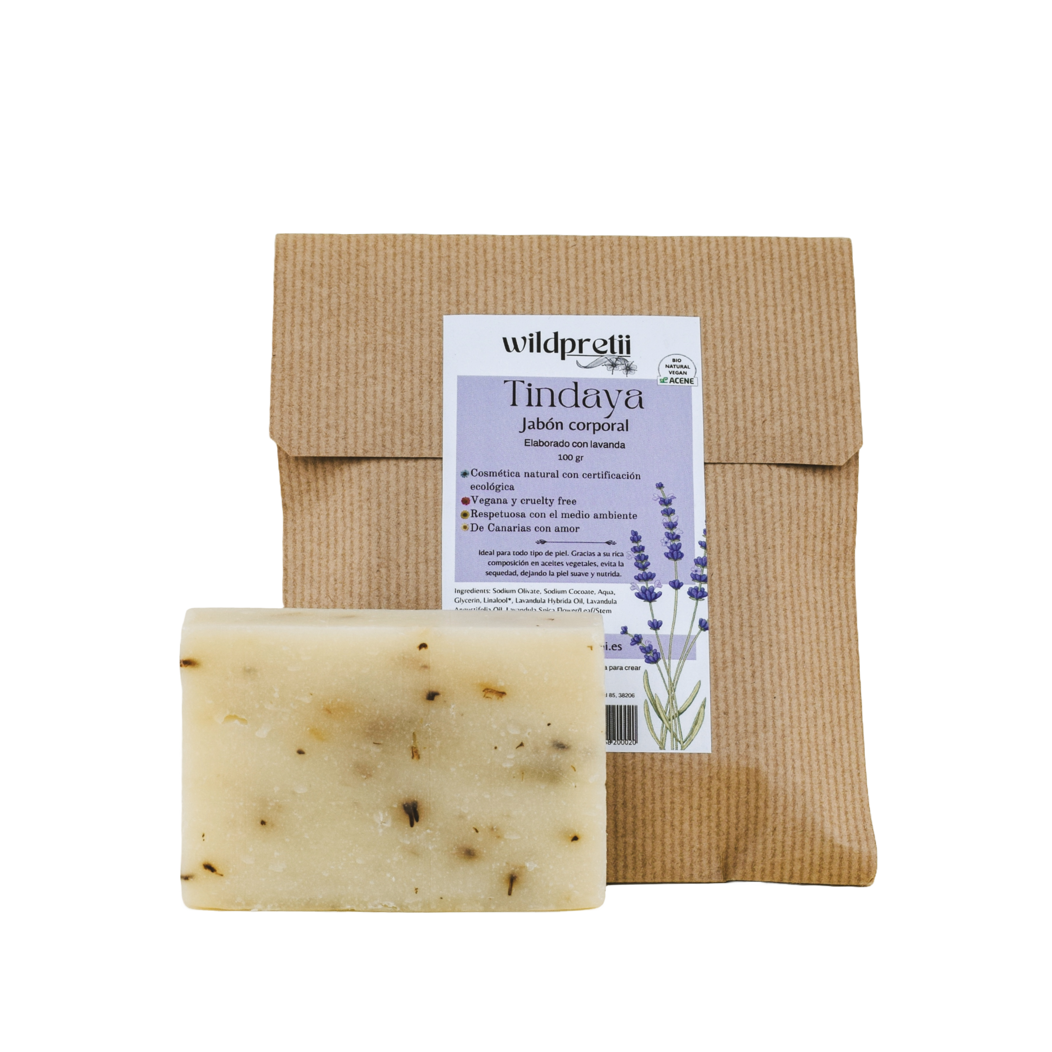 Jabón corporal, cosmética sólida, lavanda