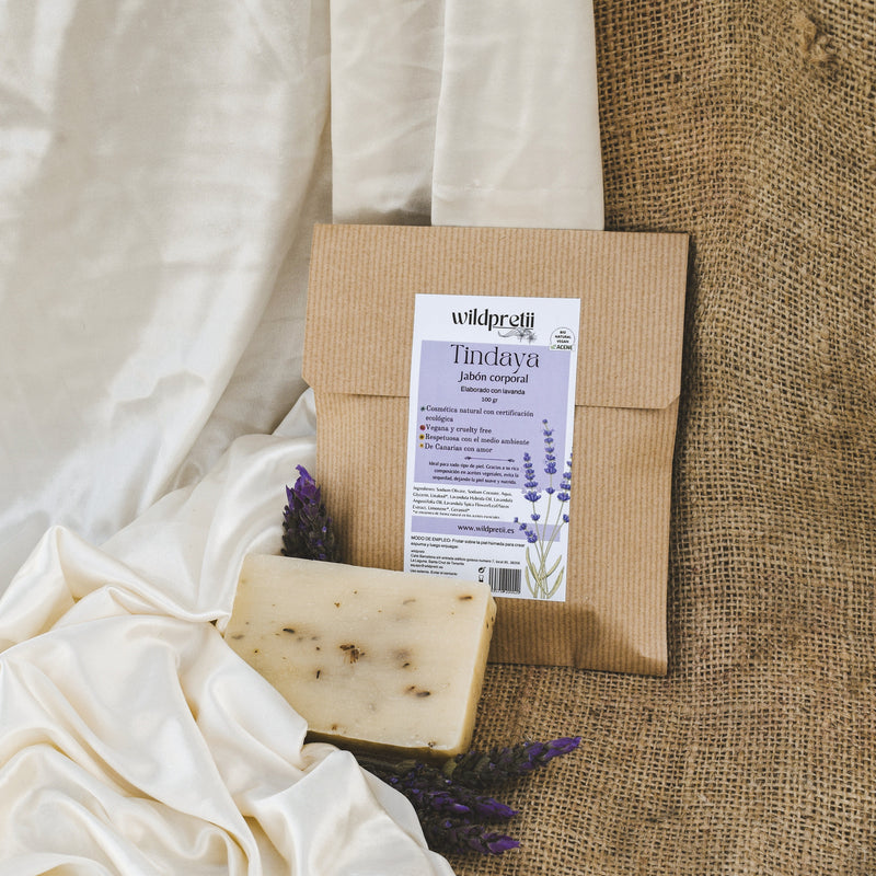 Jabón corporal, cosmética sólida, lavanda